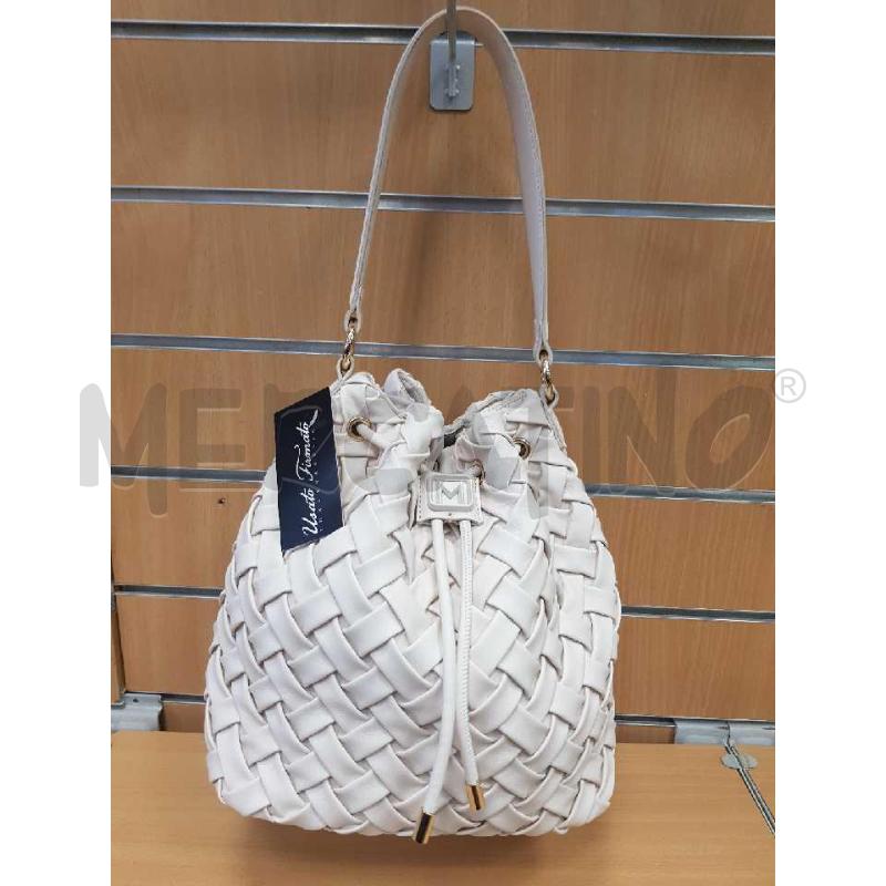 BORSA DONNA MARELLA  SECCHIELLO INTRECCI ROSA CHIARO  | Mercatino dell'Usato L'aquila - loc. vetoio 1