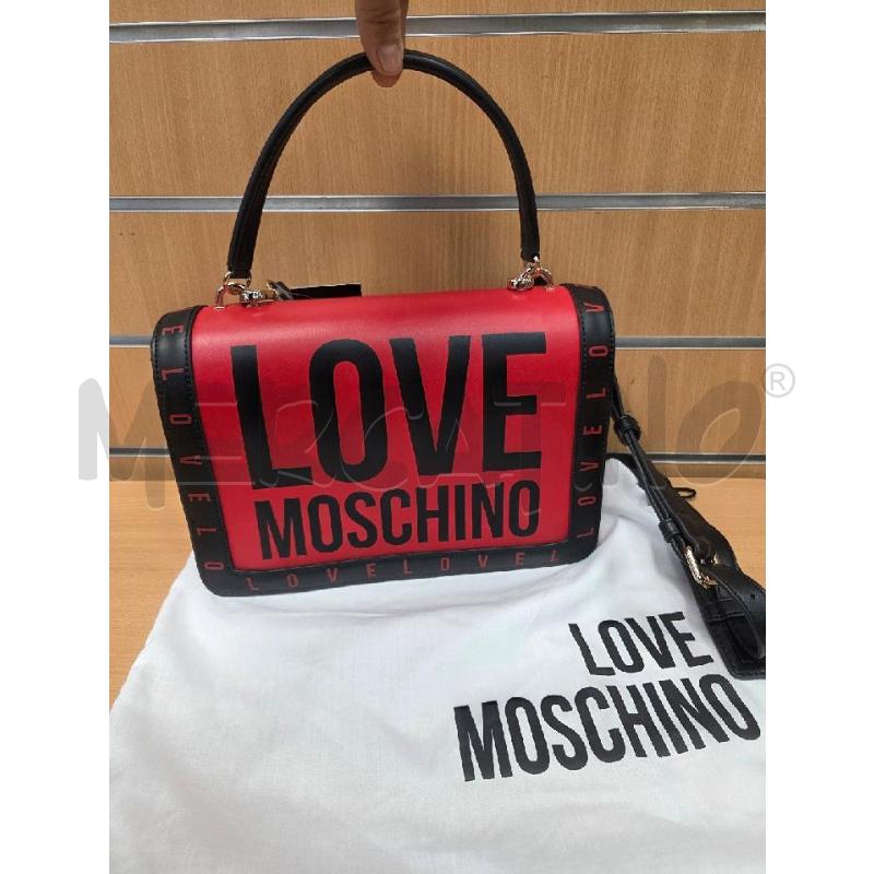 BORSA DONNA MOSCHINO LOVE ROSSA E NERA   | Mercatino dell'Usato L'aquila - loc. vetoio 1