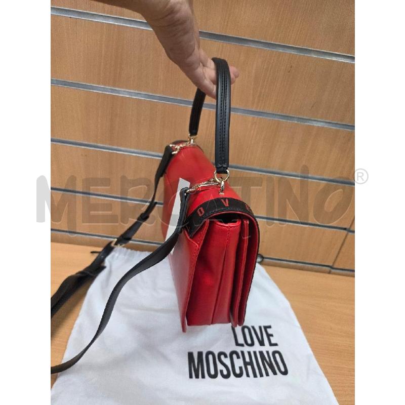 BORSA DONNA MOSCHINO LOVE ROSSA E NERA   | Mercatino dell'Usato L'aquila - loc. vetoio 2