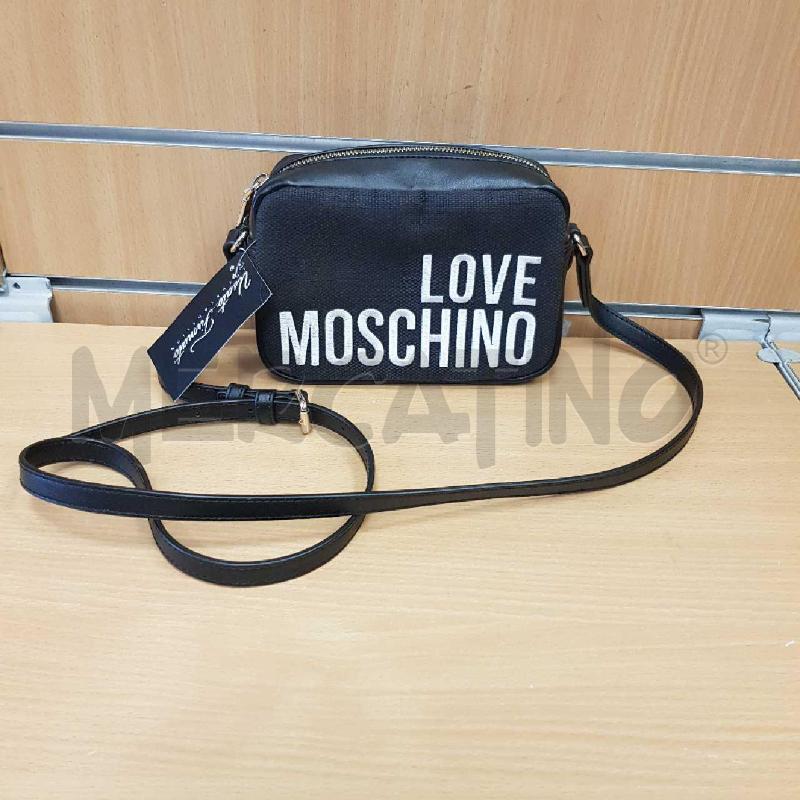 BORSA DONNA MOSCHINO TELA E VILPELLE SCRITTA  | Mercatino dell'Usato L'aquila - loc. vetoio 1