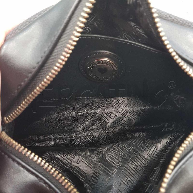 BORSA DONNA MOSCHINO TELA E VILPELLE SCRITTA  | Mercatino dell'Usato L'aquila - loc. vetoio 3