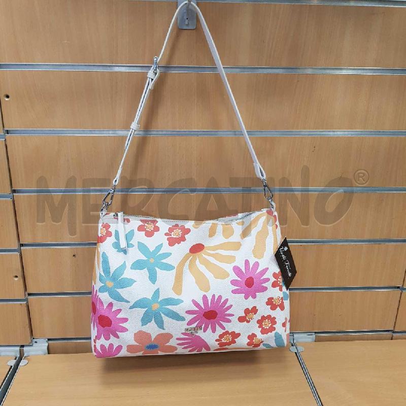 BORSA DONNA PASHBAG FIORIELLINI E FONDO PANNA | Mercatino dell'Usato L'aquila - loc. vetoio 1
