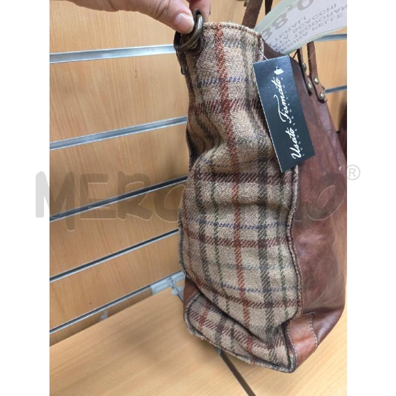 BORSA DONNA PELLE CAMPOMAGGI TEODORANO CON DATA SCACCHI ALTERALI  | Mercatino dell'Usato L'aquila - loc. vetoio 2