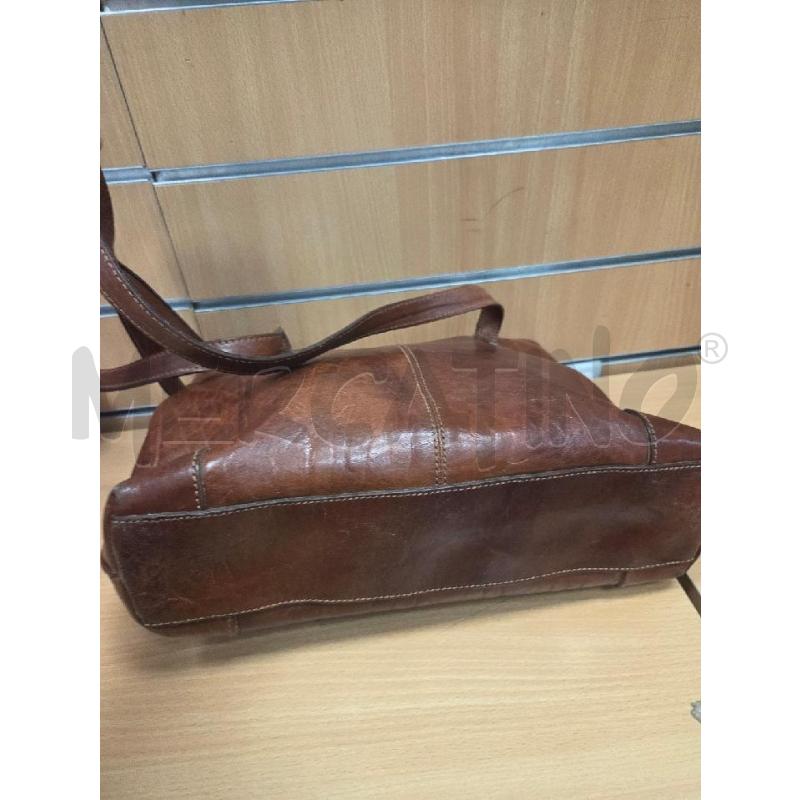 BORSA DONNA PELLE MARORNE MANICI LUNGHI PIELLE | Mercatino dell'Usato L'aquila - loc. vetoio 3