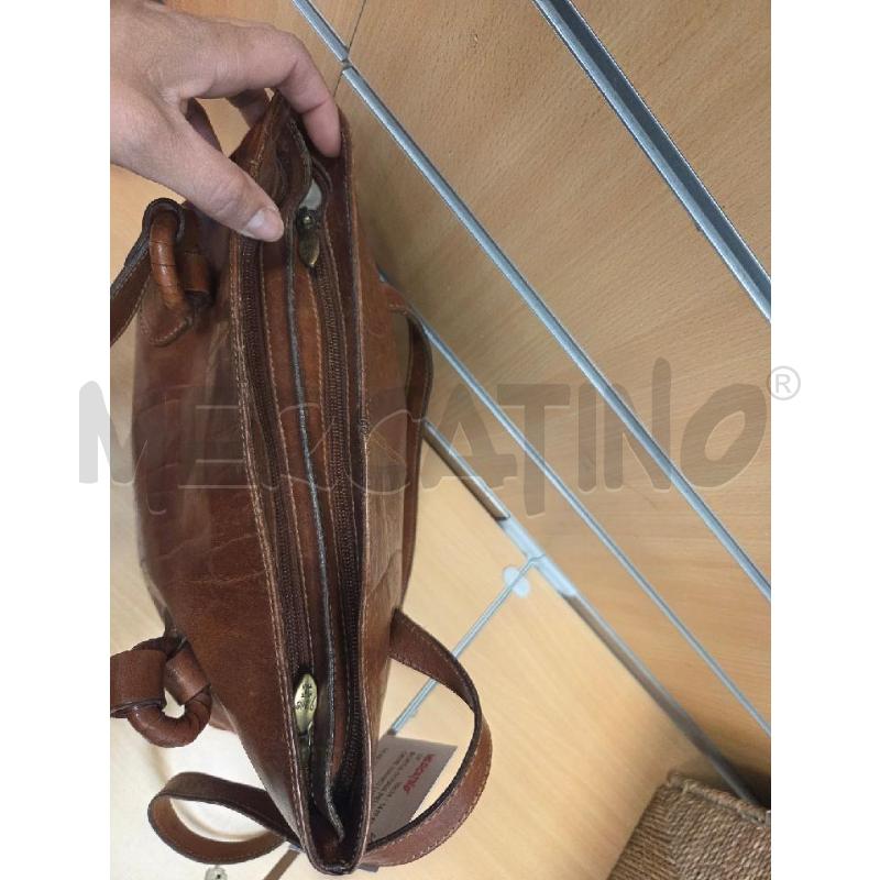 BORSA DONNA PELLE MARORNE MANICI LUNGHI PIELLE | Mercatino dell'Usato L'aquila - loc. vetoio 4