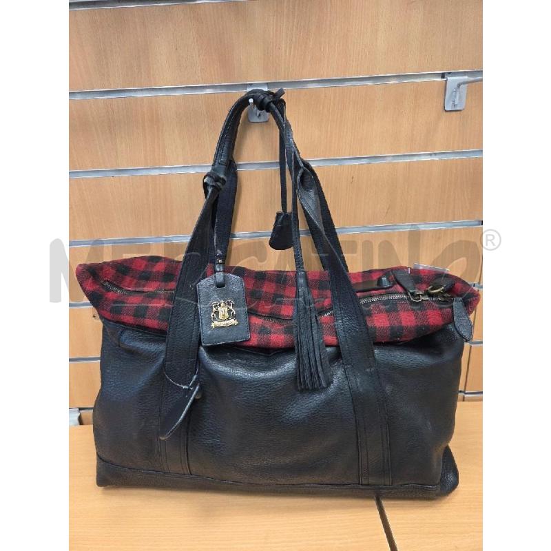 BORSA DONNA PELLE TRUSSARDI PELLE E SCCHI ROSSI ENERI | Mercatino dell'Usato L'aquila - loc. vetoio 1