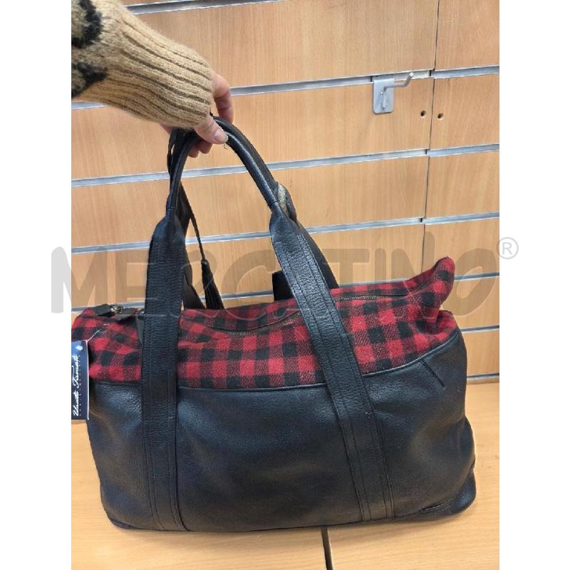 BORSA DONNA PELLE TRUSSARDI PELLE E SCCHI ROSSI ENERI | Mercatino dell'Usato L'aquila - loc. vetoio 3
