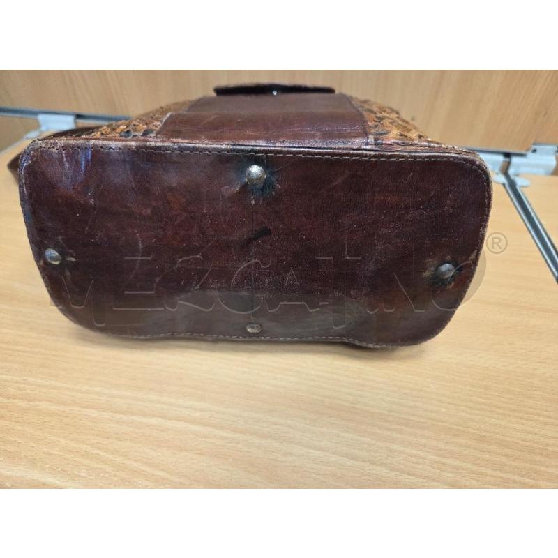 BORSA DONNA RETTILE VINATGE  LATERALI RETTILE   | Mercatino dell'Usato L'aquila - loc. vetoio 2