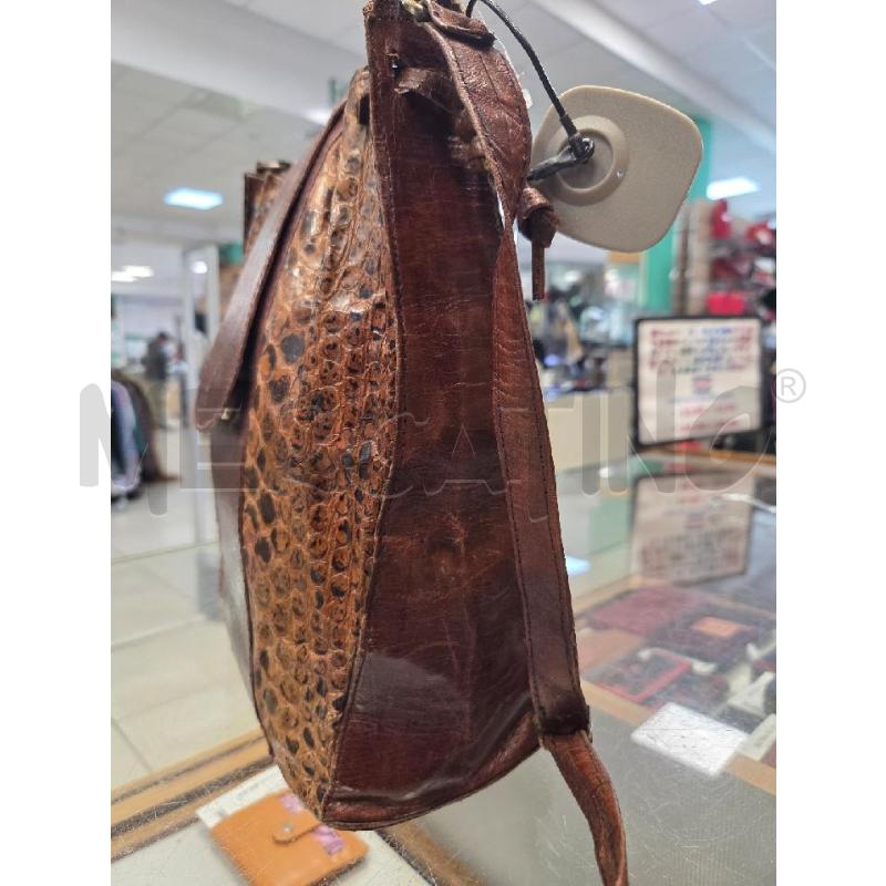 BORSA DONNA RETTILE VINATGE  LATERALI RETTILE   | Mercatino dell'Usato L'aquila - loc. vetoio 4