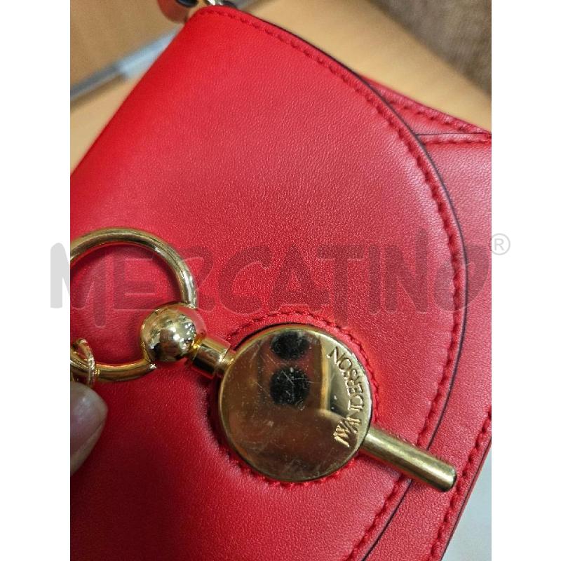 BORSA DONNA TRACOLLA JW ANDERSON ROSSA CON GANCIO  | Mercatino dell'Usato L'aquila - loc. vetoio 3