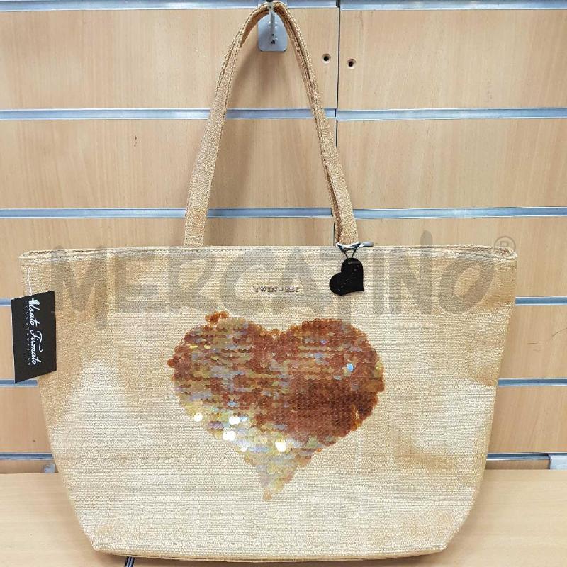 BORSA DONNA TWIN SET IN PAGLIA   | Mercatino dell'Usato L'aquila - loc. vetoio 1