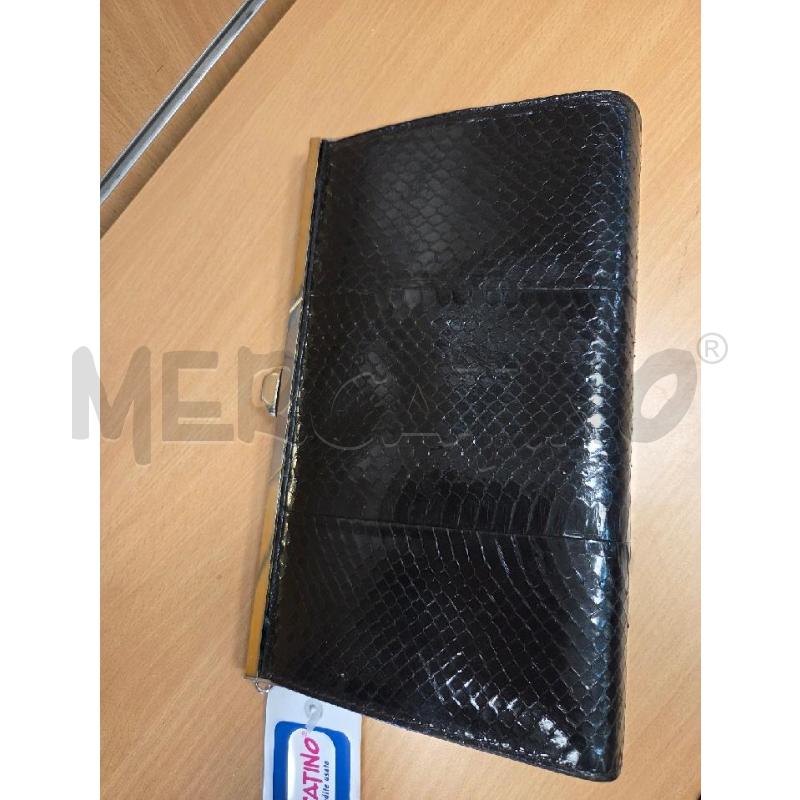 BORSA DONNA VINTAGE PITONATA MANICO INTERNO | Mercatino dell'Usato L'aquila - loc. vetoio 1