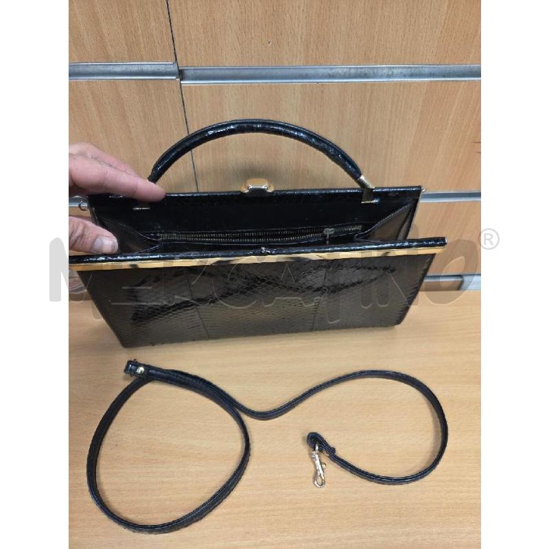 BORSA DONNA VINTAGE PITONATA MANICO INTERNO | Mercatino dell'Usato L'aquila - loc. vetoio 3