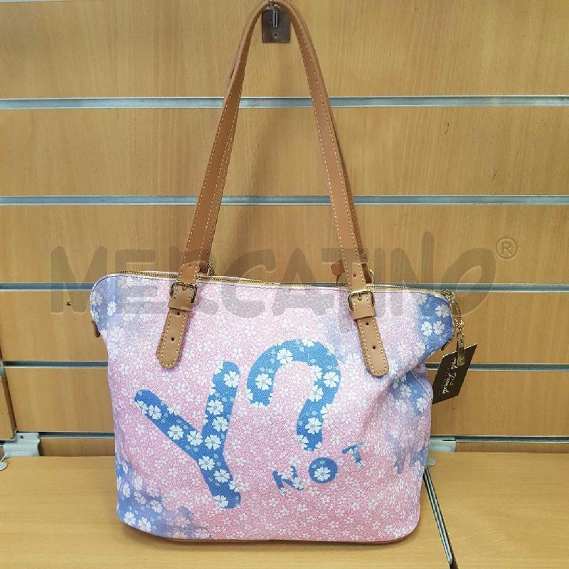 BORSA DONNA Y NOT FIORI    ROSA E AZZURRI | Mercatino dell'Usato L'aquila - loc. vetoio 2