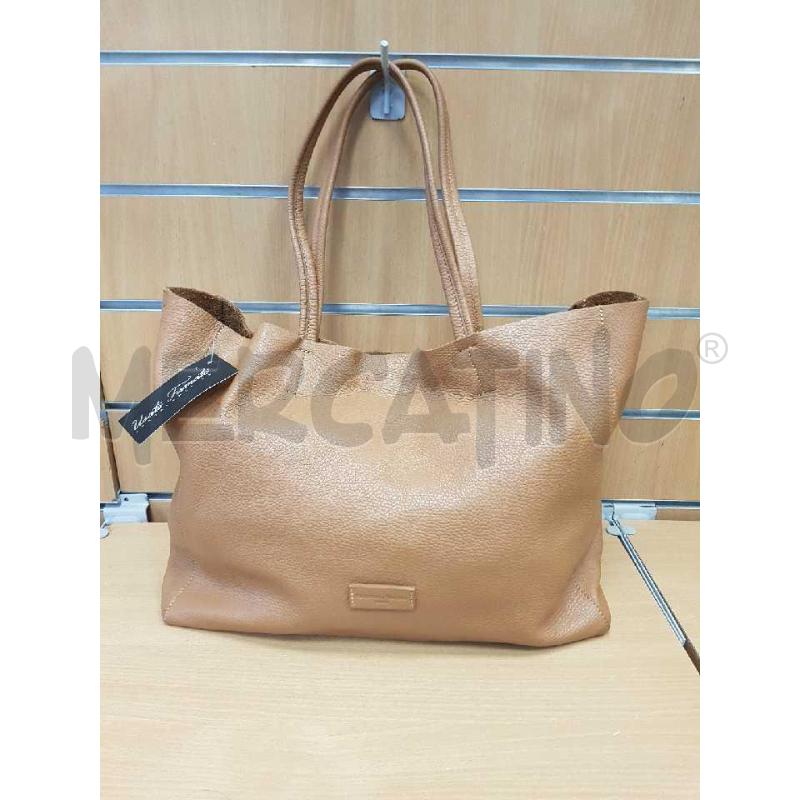 BORSA PELLE PELLETTERIA VENETA COLOR CAMMELLO  | Mercatino dell'Usato L'aquila - loc. vetoio 1