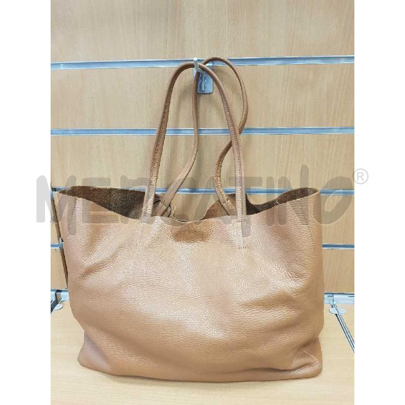BORSA PELLE PELLETTERIA VENETA COLOR CAMMELLO  | Mercatino dell'Usato L'aquila - loc. vetoio 2