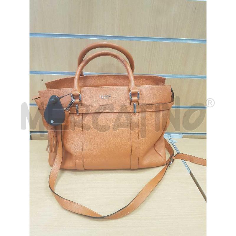 BORSA PELLE TOSCA BLU ARANCIO A SPALLA   | Mercatino dell'Usato L'aquila - loc. vetoio 1