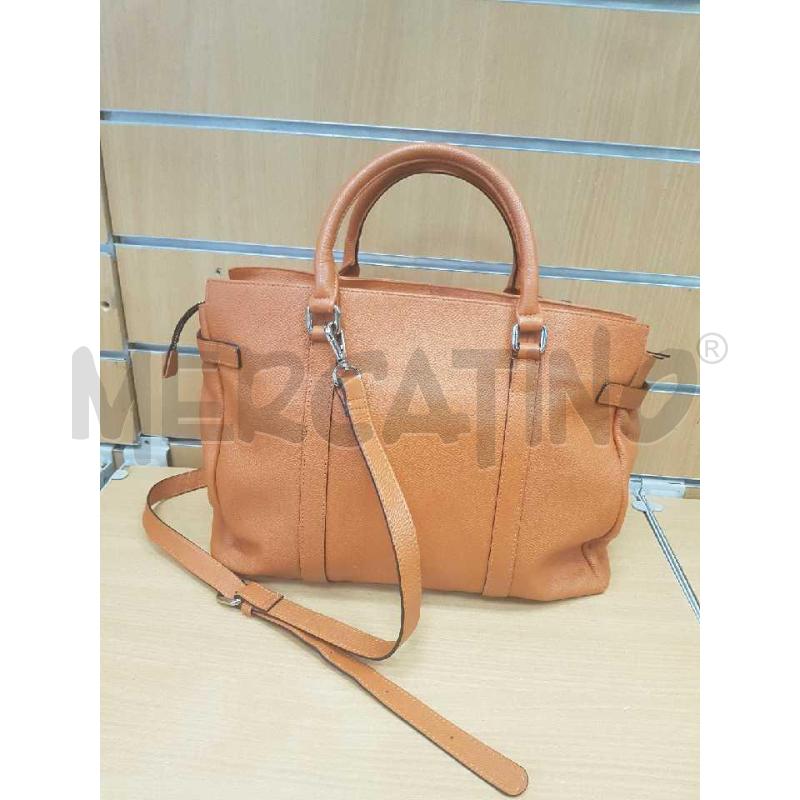 BORSA PELLE TOSCA BLU ARANCIO A SPALLA   | Mercatino dell'Usato L'aquila - loc. vetoio 2