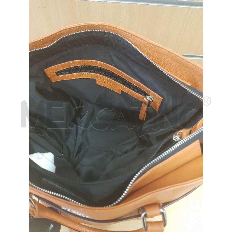 BORSA PELLE TOSCA BLU ARANCIO A SPALLA   | Mercatino dell'Usato L'aquila - loc. vetoio 3