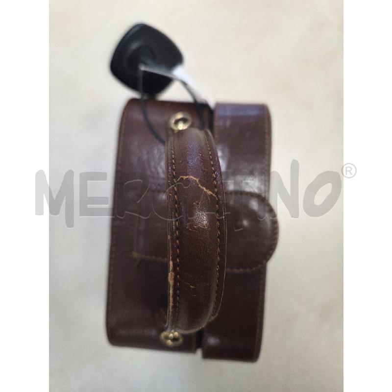 BORSA PELLE VINTAGE MARRONE  PICCINA   | Mercatino dell'Usato L'aquila - loc. vetoio 3