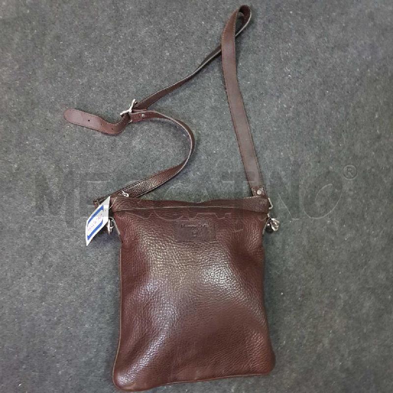 BORSELLO TRACOLLA MASSIMO  DUTTI IN PELLE MARRONE   | Mercatino dell'Usato L'aquila - loc. vetoio 1