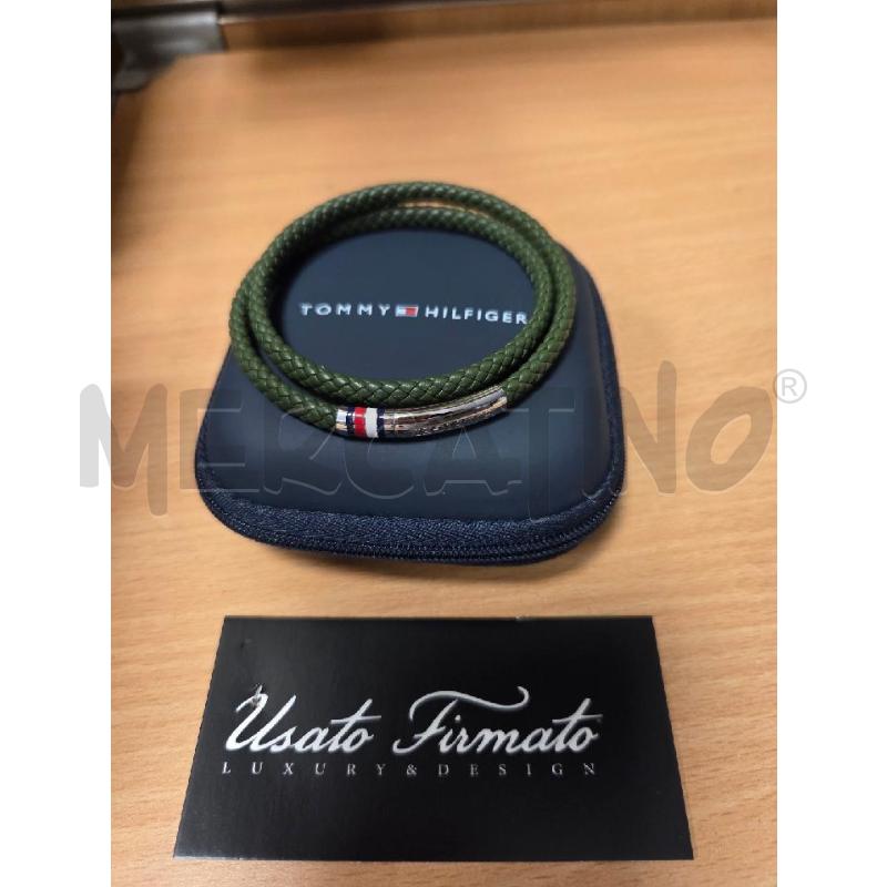 BRACCIALE UOMO TOMMY HILFIGHER  VERDE   | Mercatino dell'Usato L'aquila - loc. vetoio 1