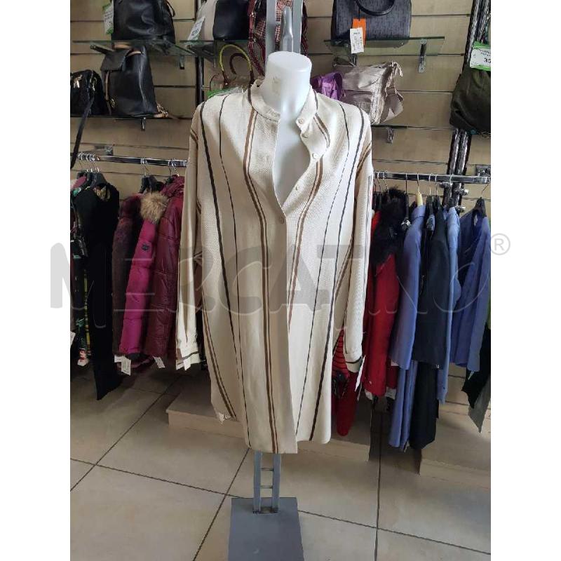 CAMICIA DONNA CAMICIONE ALBA FERRETTI BEIGE  | Mercatino dell'Usato L'aquila - loc. vetoio 1