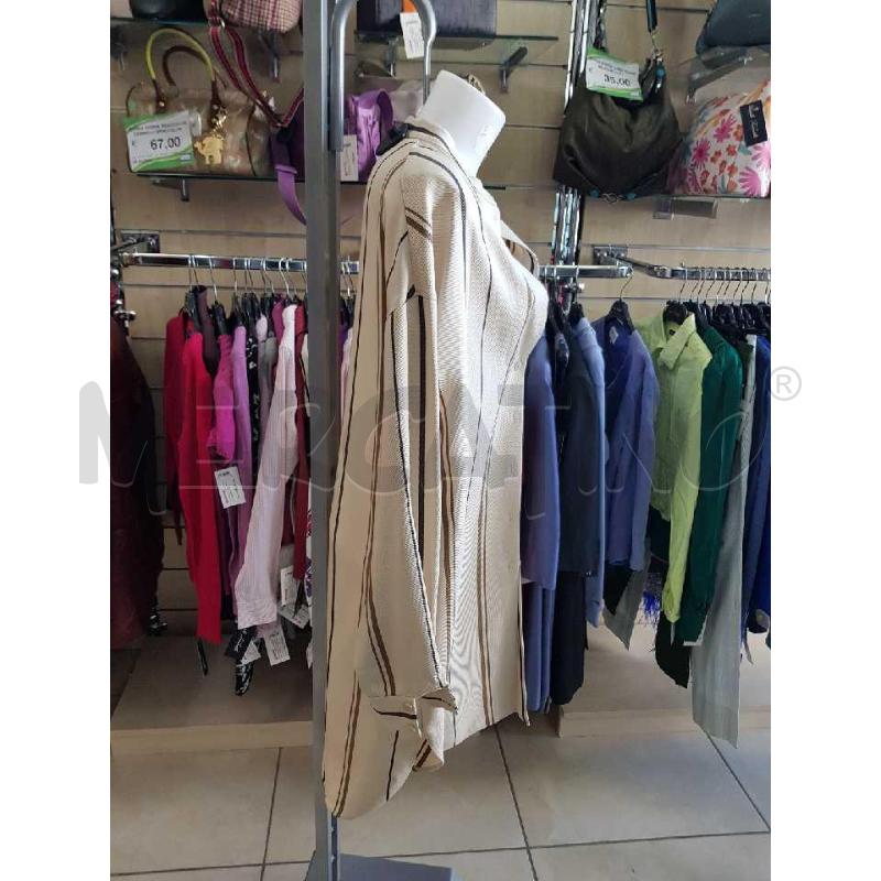 CAMICIA DONNA CAMICIONE ALBA FERRETTI BEIGE  | Mercatino dell'Usato L'aquila - loc. vetoio 2