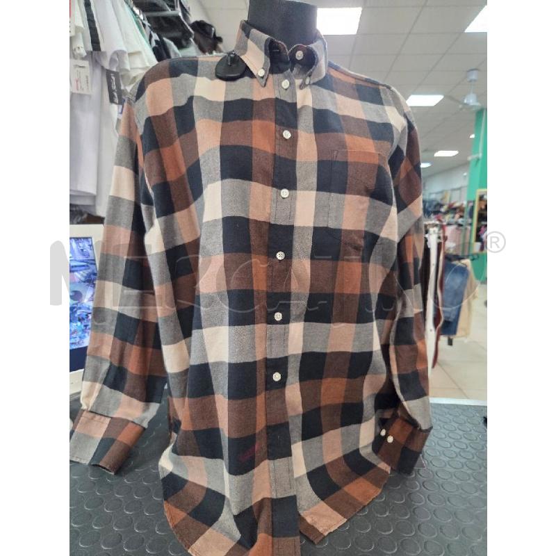CAMICIA UOMO GANT SCACCHI MARRONI  | Mercatino dell'Usato L'aquila - loc. vetoio 1