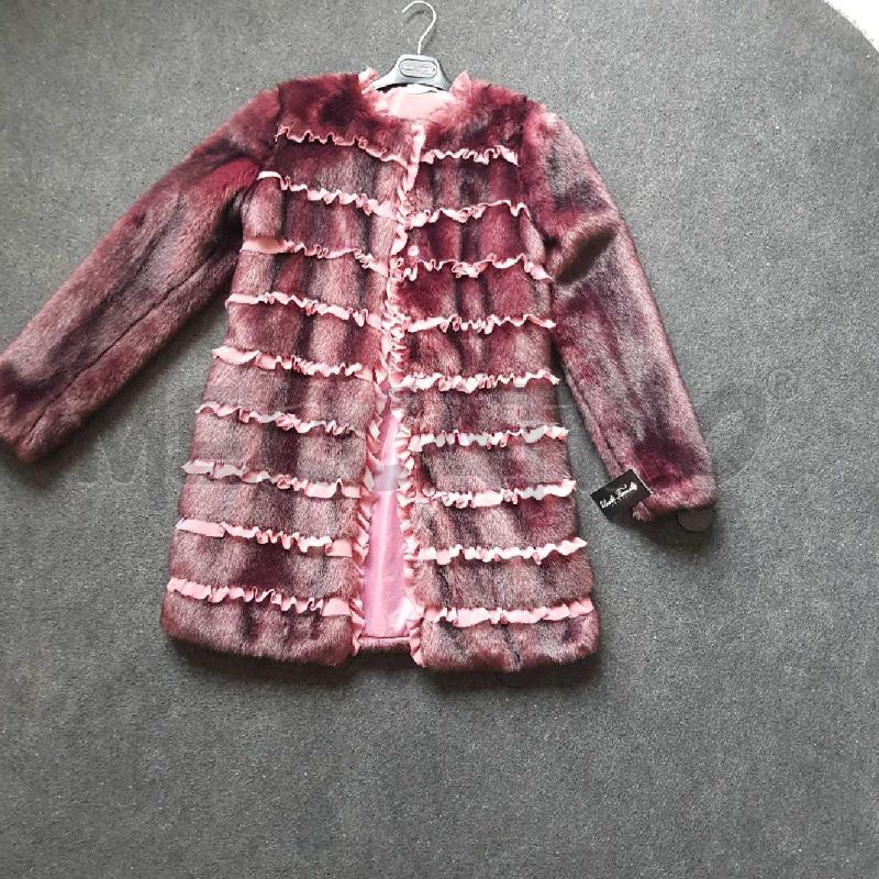 CAPPOTTO DONNA TWIN SET ECOPELLICCIA BORDEAUX  | Mercatino dell'Usato L'aquila - loc. vetoio 1