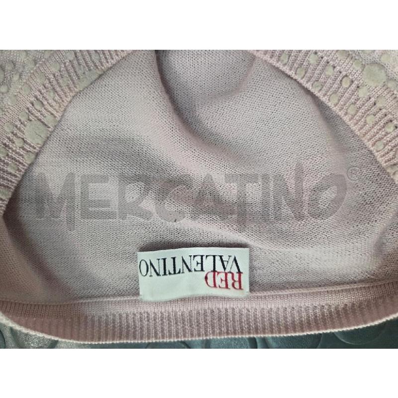 CARDIGAN DONNA RED VALENTINO ROSA POIS  | Mercatino dell'Usato L'aquila - loc. vetoio 4