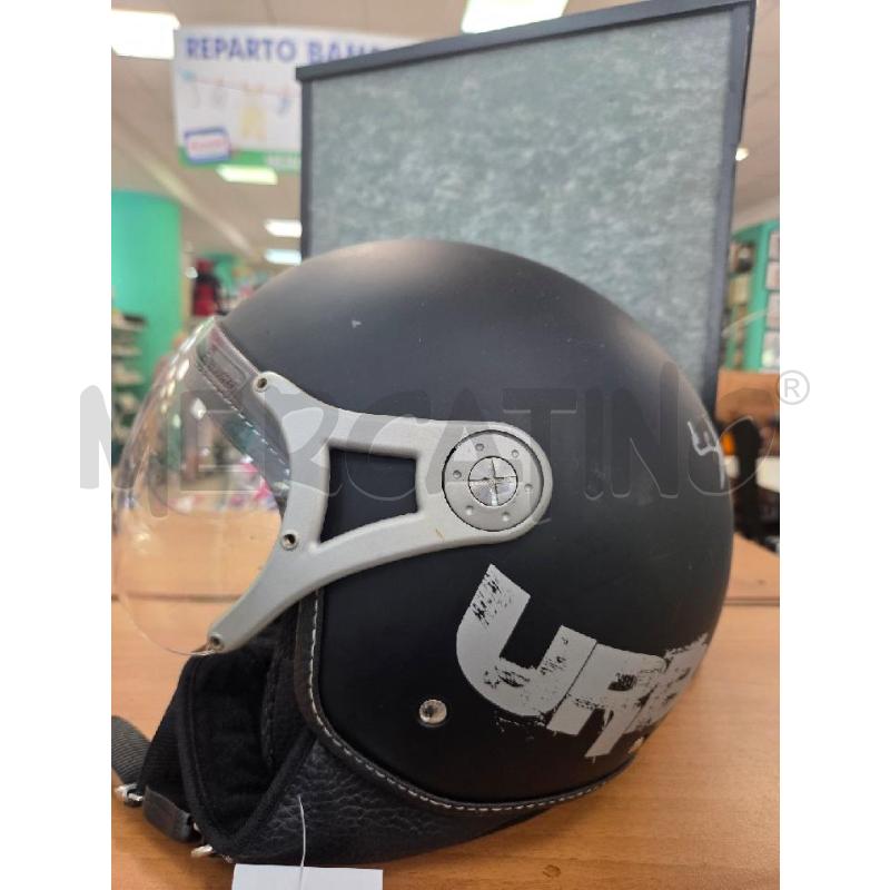 CASCO MOTO NERO TG S  SEMINTEGRALE URBAN STREET  | Mercatino dell'Usato L'aquila - loc. vetoio 1