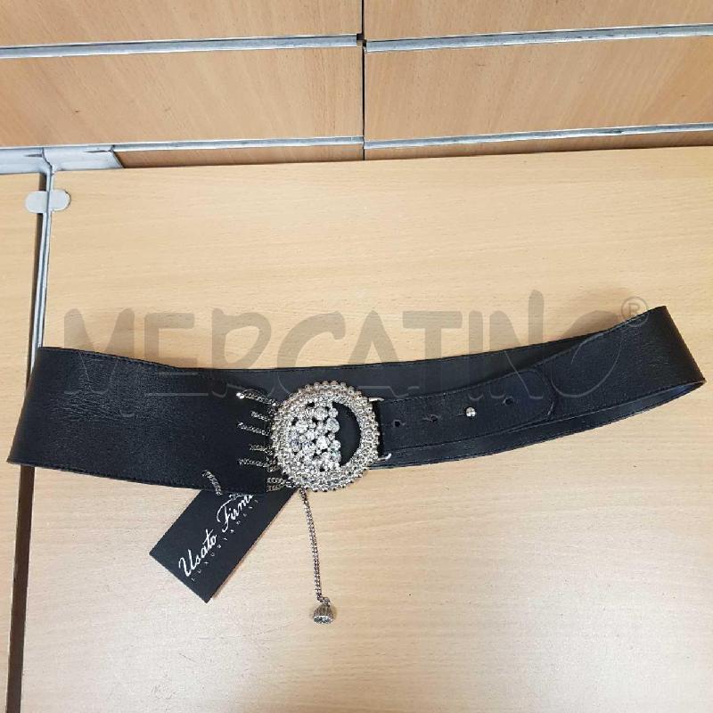 CINTURA DONNA ORCIANI IN PELLE NERA E  STRASS  | Mercatino dell'Usato L'aquila - loc. vetoio 1