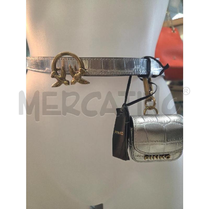 CINTURA DONNA PINKO IN PELLE ARG +  BORSELLO  | Mercatino dell'Usato L'aquila - loc. vetoio 1