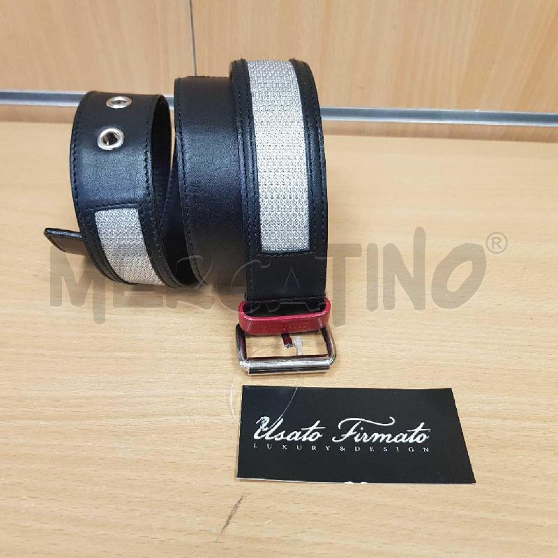 CINTURA DONNA PRADA  NERA E ARGENTO  | Mercatino dell'Usato L'aquila - loc. vetoio 1