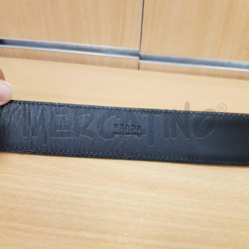 CINTURA DONNA PRADA  NERA E ARGENTO  | Mercatino dell'Usato L'aquila - loc. vetoio 3
