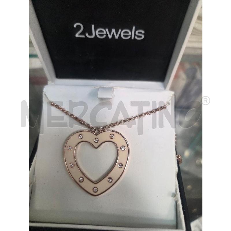 COLLANA 2  JEWELS  ROSE' CON CUORE   | Mercatino dell'Usato L'aquila - loc. vetoio 1