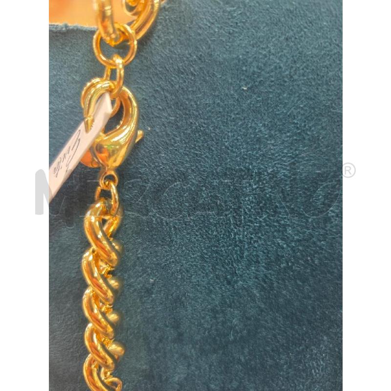 COLLANA EVITA  DORATA  PIETRE COLORATE   | Mercatino dell'Usato L'aquila - loc. vetoio 2