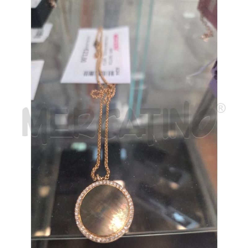 COLLANA FOSSIL   METALLO ROSE' CIONDOLO TONDO   | Mercatino dell'Usato L'aquila - loc. vetoio 2
