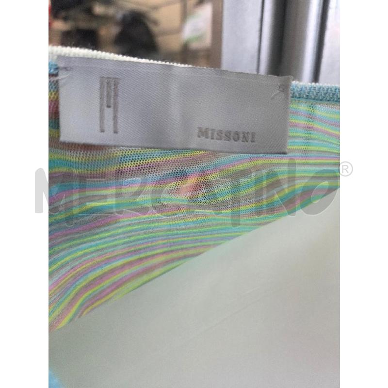 COMPLETO DONNA MISSONI CELESTE RIGHE GIALLINE INM EZZO | Mercatino dell'Usato L'aquila - loc. vetoio 4