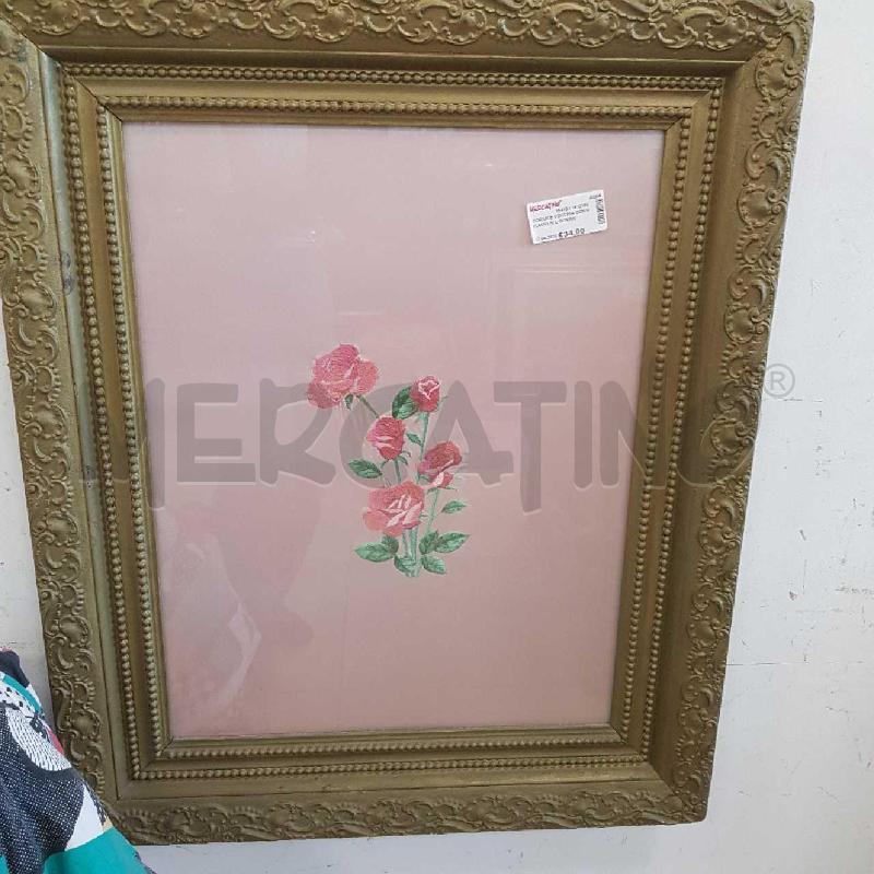 CORNICE VECCHIA CON RICAMO ALL'INTERNO | Mercatino dell'Usato L'aquila - loc. vetoio 2