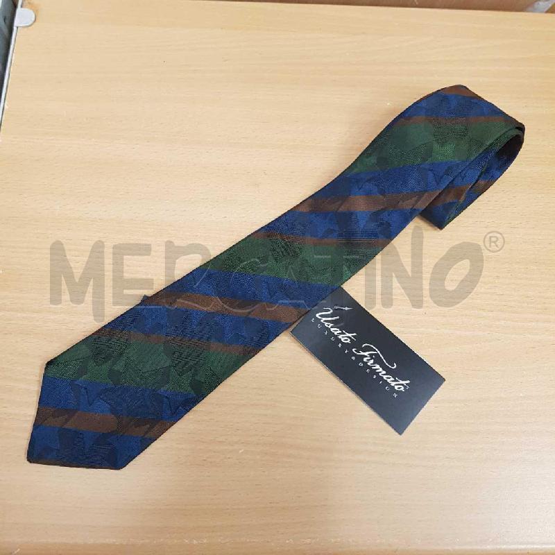 CRAVATTA FENDI VERDE BLU E MARORNE  | Mercatino dell'Usato L'aquila - loc. vetoio 1