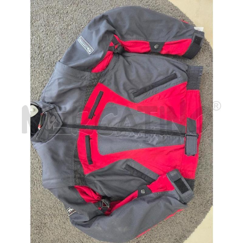 GIACCA UOMO MOTO SPYKE ROSSO E GRIGIO  | Mercatino dell'Usato L'aquila - loc. vetoio 1