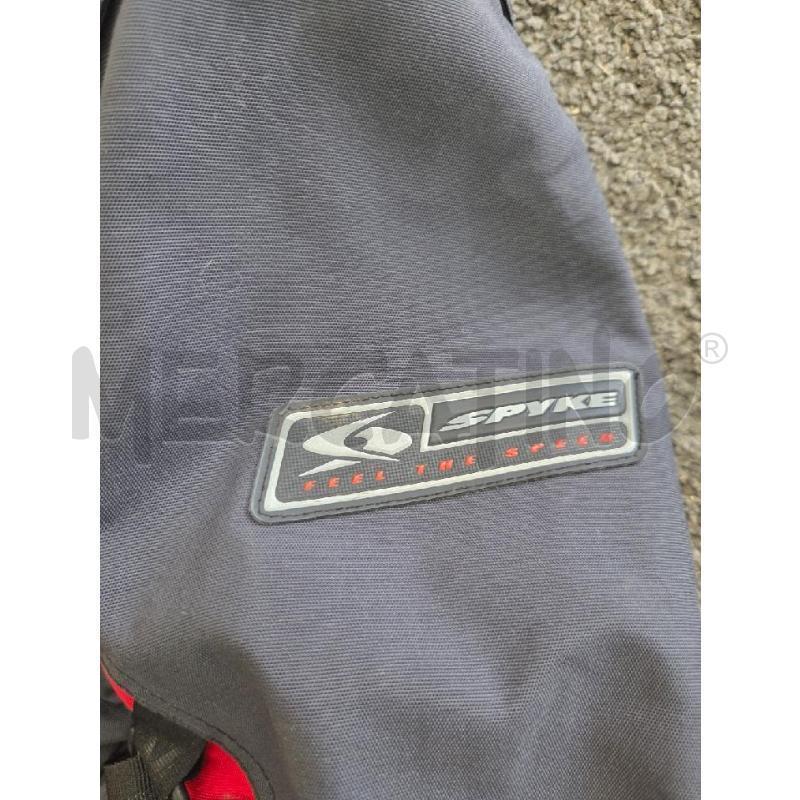 GIACCA UOMO MOTO SPYKE ROSSO E GRIGIO  | Mercatino dell'Usato L'aquila - loc. vetoio 2