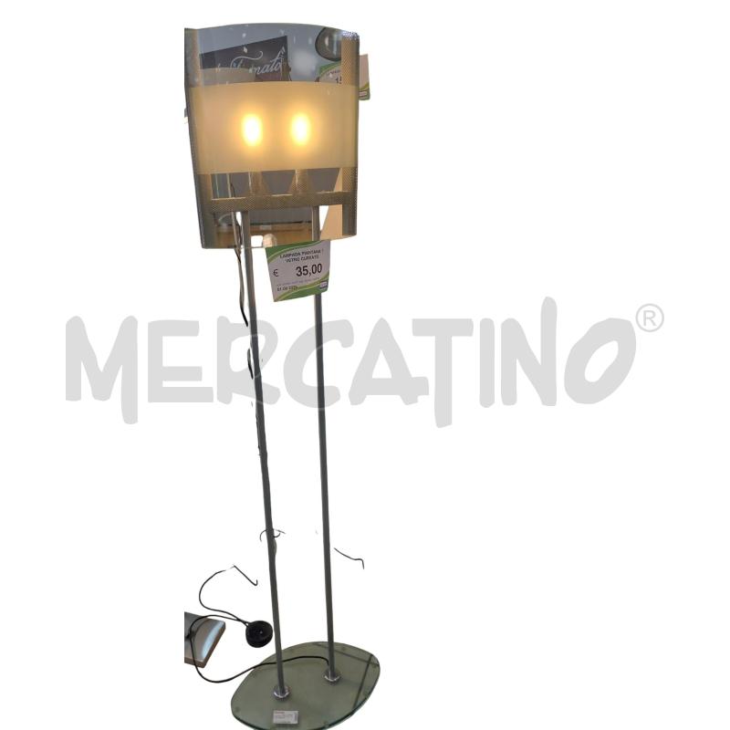 LAMPADA PIANTANA 1 VETRO CURVATO | Mercatino dell'Usato L'aquila - loc. vetoio 1