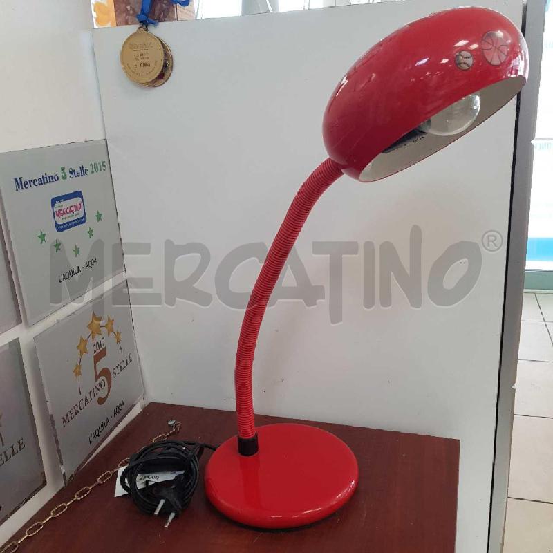 LAMPADA ROSSA DA TAVOLO GAMMALUX | Mercatino dell'Usato L'aquila - loc. vetoio 1