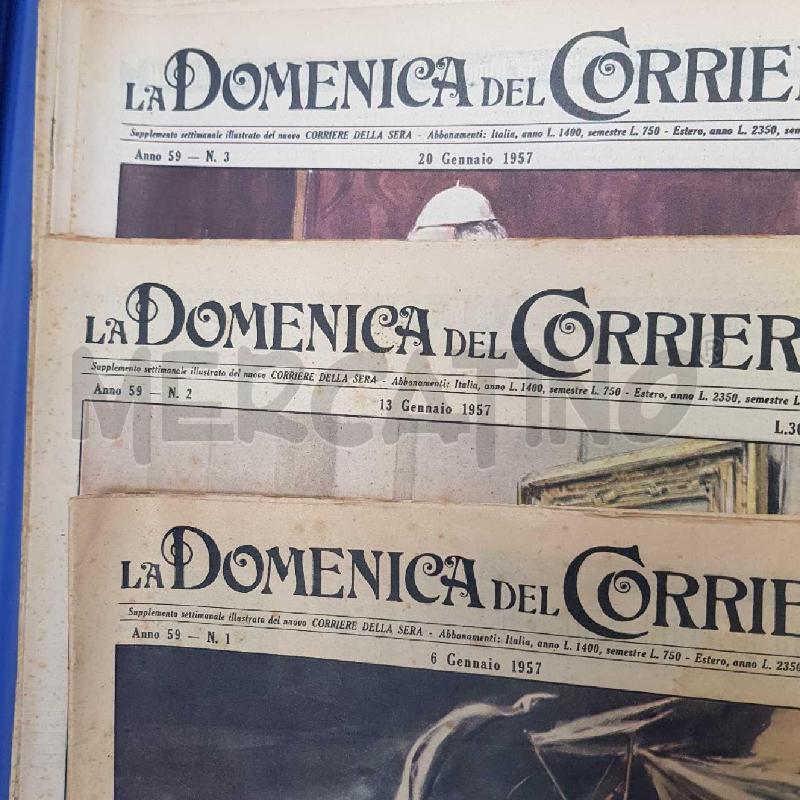 LA DOMENICA DEL CORRIERE ANNO 1957 | Mercatino dell'Usato L'aquila - loc. vetoio 3