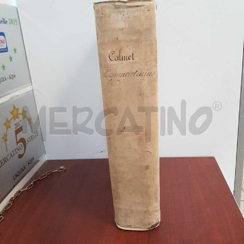 LIBRO EPOCA COMMENTARIUS LITERALIS DEL 1736 | Mercatino dell'Usato L'aquila - loc. vetoio 1