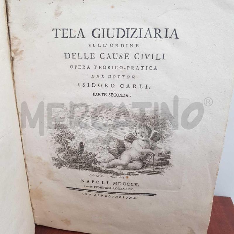 LIBRO TELA GIUDIZIARIA 1805 | Mercatino dell'Usato L'aquila - loc. vetoio 2
