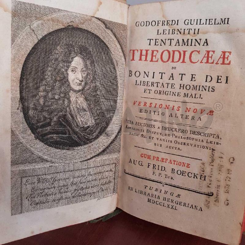 LIBRO THEODICAEAE 1771 | Mercatino dell'Usato L'aquila - loc. vetoio 2